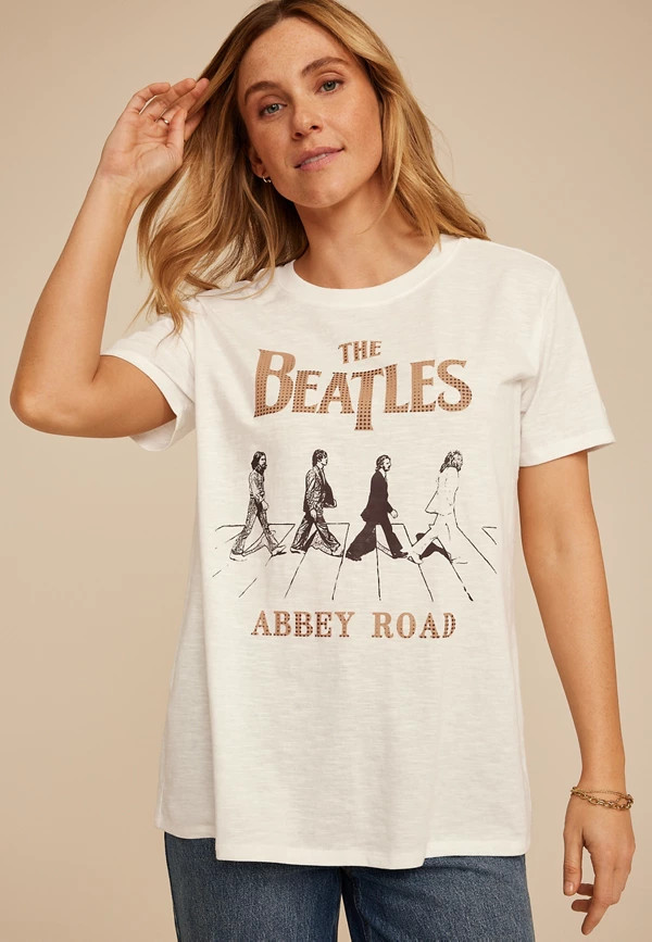 Beatles Oversized Fit Graphic Tee | Maurices