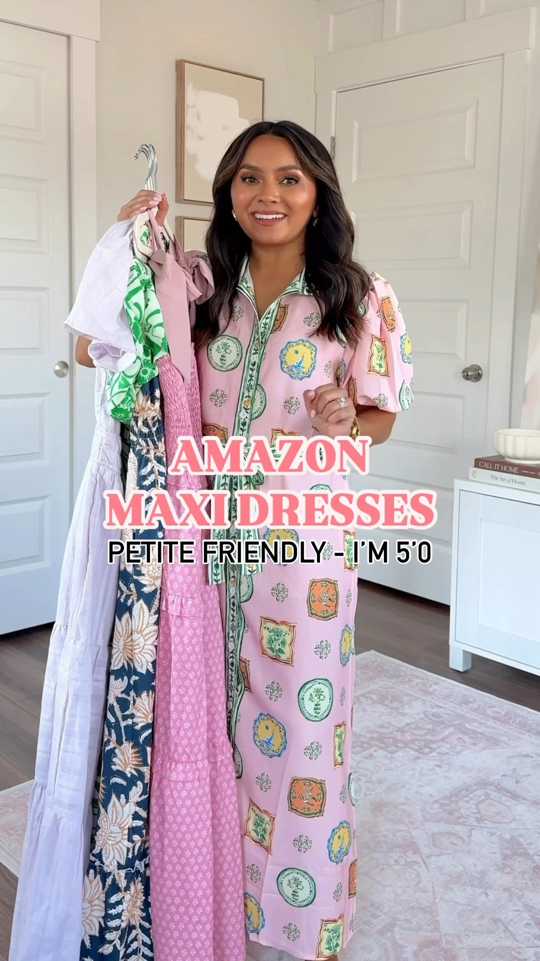 For reference: I’m 5’0, 32b bra size, and 2/26 in bottoms, pear shaped. 

Pink & green belted button down dress size small TTS
Tan sandals size 5.5 TTS

Pink tie shoulder dress size small TTS
Tan sandals size 5.5 TTS

Navy blue floral dress size small TTS
Tan sandals size 5.5 TTS

Green floral printed dress size small TTS
Tan sandals size 5.5 TTS

Light purple pink dress size small TTS
Tan sandals size 5.5 TTS


Amazon dress
Spring break outfits
Vacation dress
Trip dress
Spring dresses
Summer dress
Amazon outfit
Honey Sweet Petite
Honeysweetpetite 
Cruise outfits

Charleston, SC

#LTKFindsUnder50 #LTKPetite #LTKStyleTip