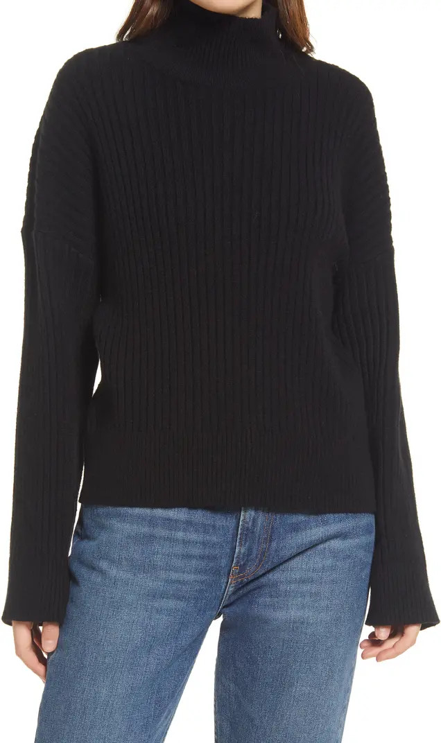 Treasure & Bond Rib Mock Neck Sweater | Nordstrom | Nordstrom