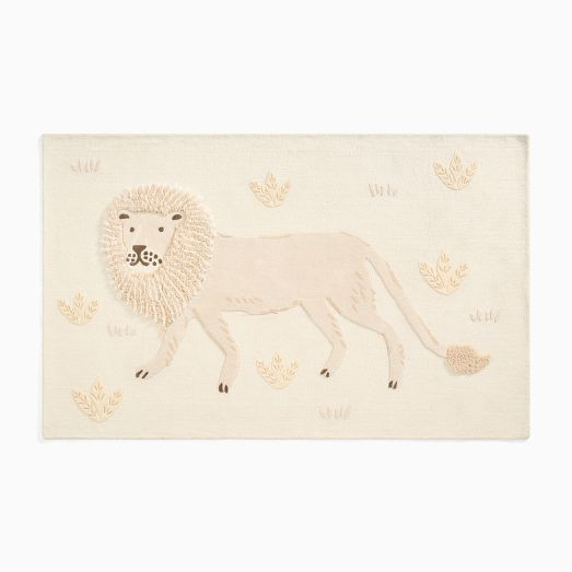 Safari Neutral Lion Rug | West Elm (US)