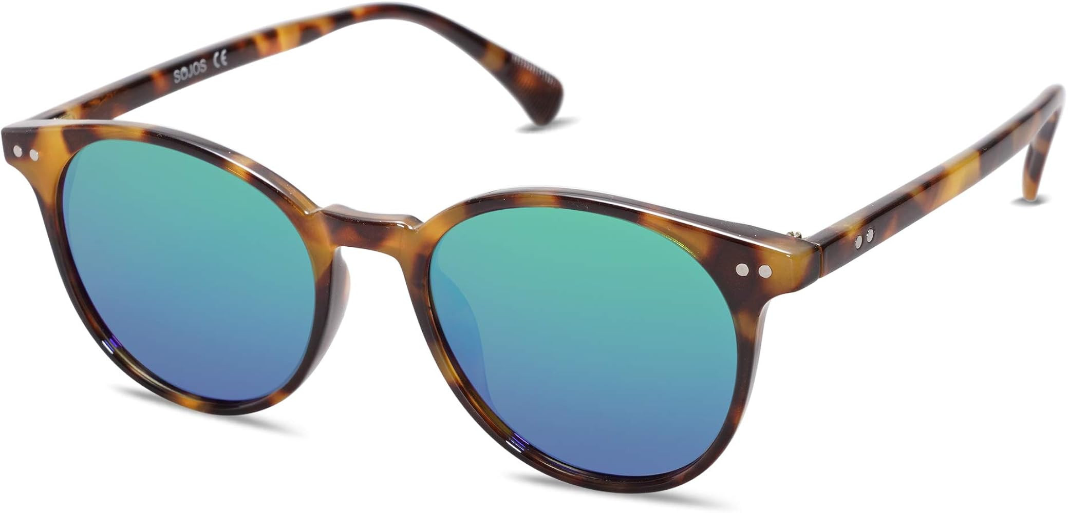 SOJOS Small Round Classic Polarized Sunglasses for Women Men Vintage Style UV400 Lens MAY | Amazon (US)