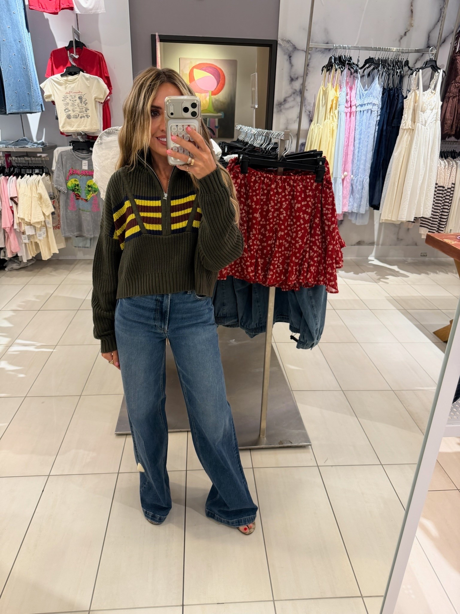Pistola denim 24 naval 
Staud sweater xs

Nsale, nordstrom sale, anniversary sale, summer sale, sweater, quarter zip, jeans, denim on sale, petite jeans, fall fashion

#LTKSaleAlert #LTKootd #LTKPetite