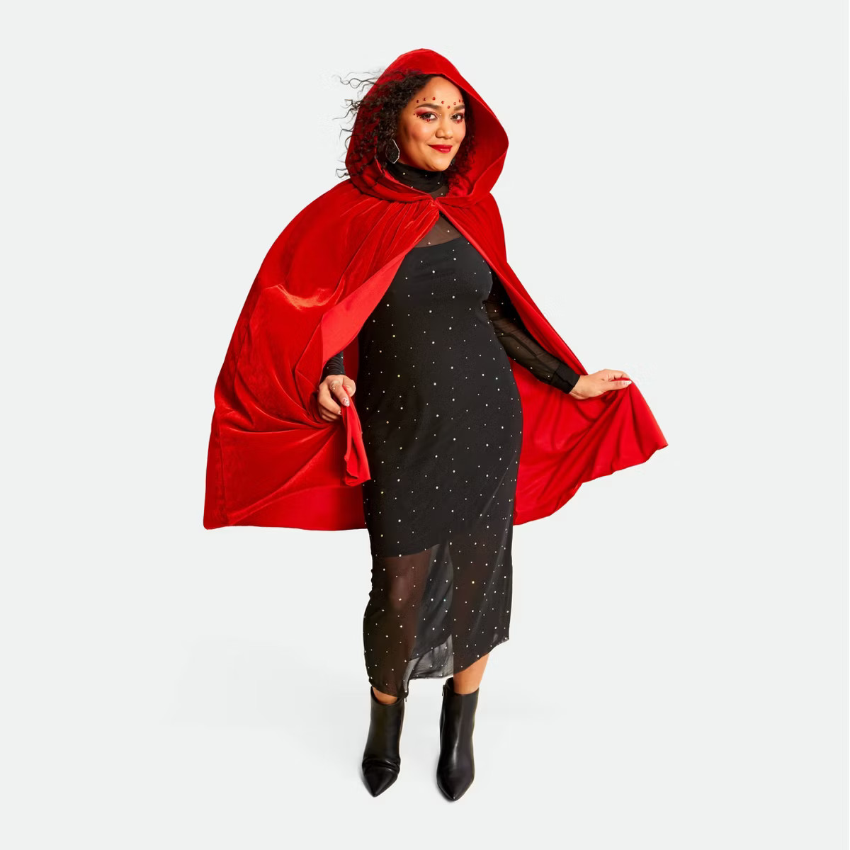 Adult Velvet Red Cape Halloween Costume One Size Fits Most - Hyde and EEK! Boutique™ | Target