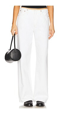 AGOLDE Lex Low Slung Baggy in Milkshake from Revolve.com | Revolve Clothing (Global)