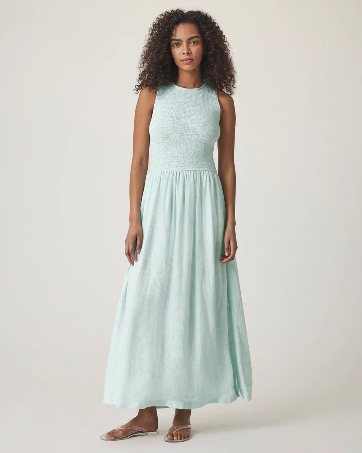 Malibu Stripe Smocked Dress | Splendid