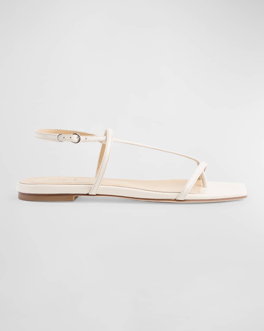 Ella Leather Thong Slingback Sandals | Neiman Marcus