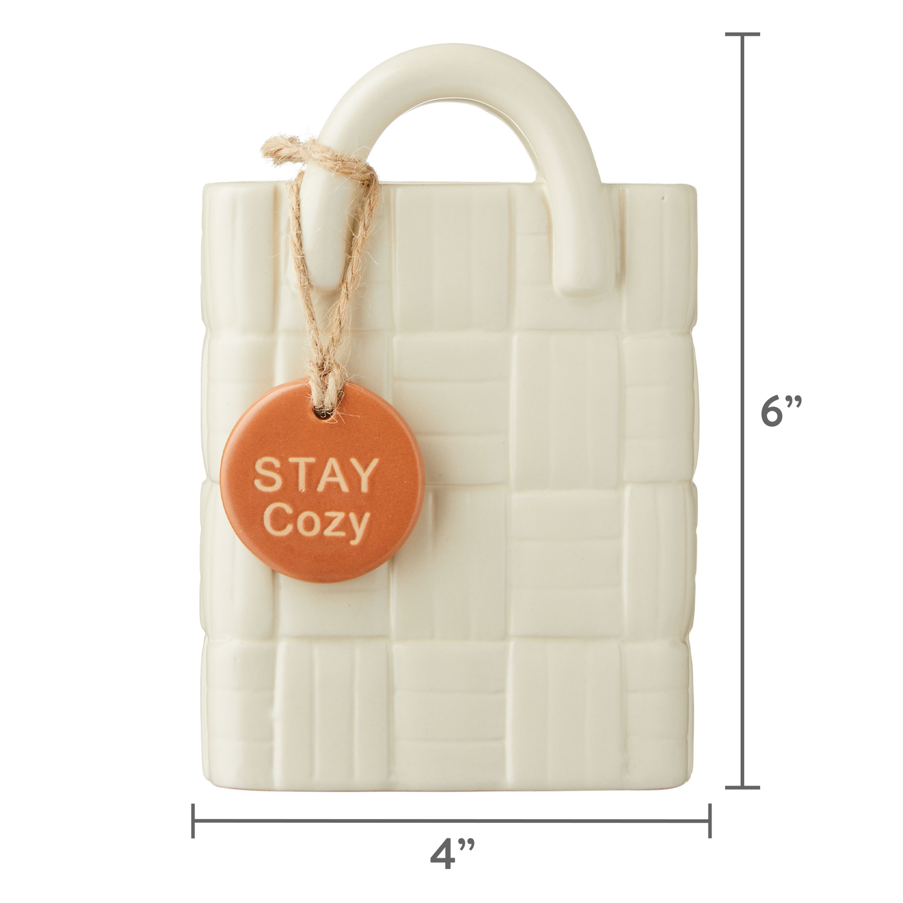 Harvest Cream Ceramic Basket Vase, 6" x 4", by Way To Celebrate - Walmart.com | Walmart (US)