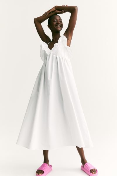 Flounce-trimmed Dress | H&M (US + CA)