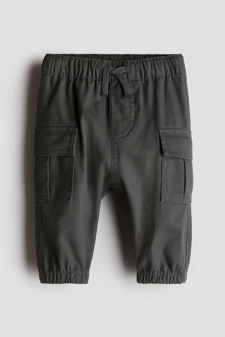 Cotton Twill Joggers | H&M (US + CA)