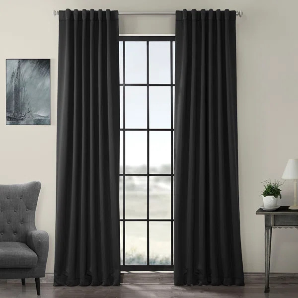 Destinie Room Darkening Curtains for Living Room & Bedroom for Large Window Single Panel Drapes | Wayfair North America