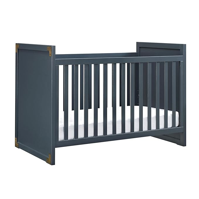 Baby Relax Miles 2-in-1 Convertible Crib, Graphite Blue | Amazon (US)