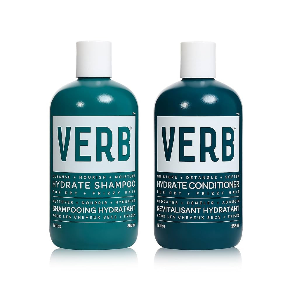 VERB Hydrate Shampoo + Conditioner Duo - Cleanses + Nourishes Dry + Frizzy Hair to Smooth + Reduc... | Amazon (US)