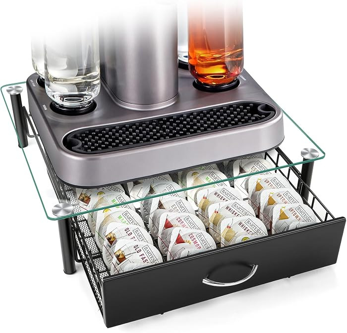 Cocktail Beverage Storage Drawer for Bartesian Capsules, Cocktail Pod Holder Organizer for Bartes... | Amazon (US)