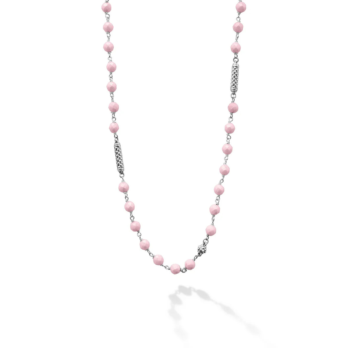 Pink Ceramic Beaded Necklace | LAGOS