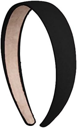 1 Inch Wide Suede Like Headband Solid Hair band for Women and Girls - Black | Amazon (US)