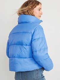Water-Resistant Frost Free Short Puffer Jacket for Women | Old Navy (US)