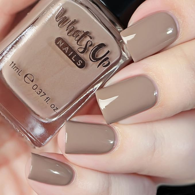 Whats Up Nails - Joshua Tree Nail Polish Nude Light Brown Creme Lacquer Varnish Made in USA 12 Fr... | Amazon (US)