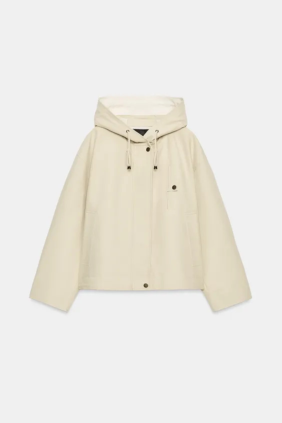 ZW COLLECTION HOODED POCKET PARKA | Zara Canada