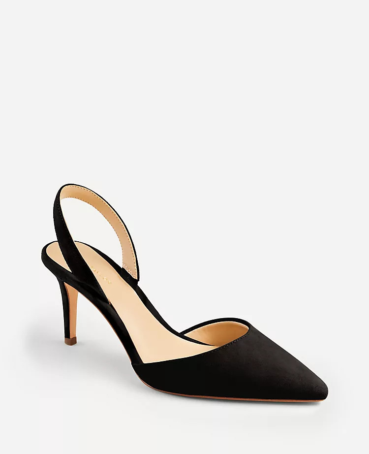 Kerry Suede Slingback Pumps | Ann Taylor | Ann Taylor (US)