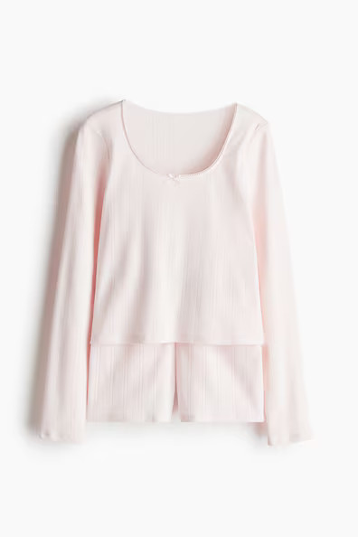 H & M - Pointelle pyjamas - Pink | H&M (UK, MY, IN, SG, PH, TW, HK)