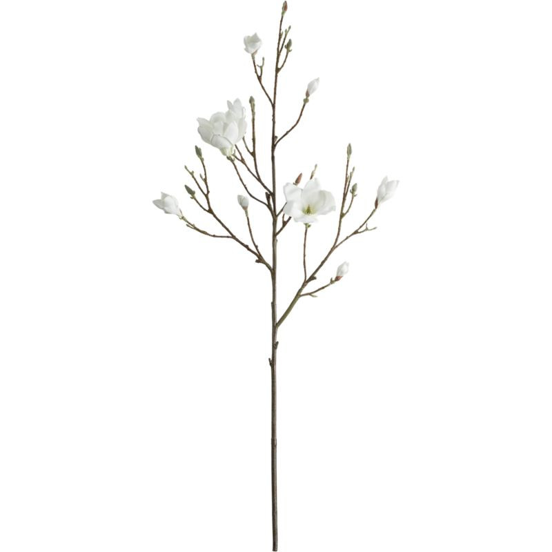 Magnolia Artificial Flower Stem + Reviews | Crate & Barrel | Crate & Barrel
