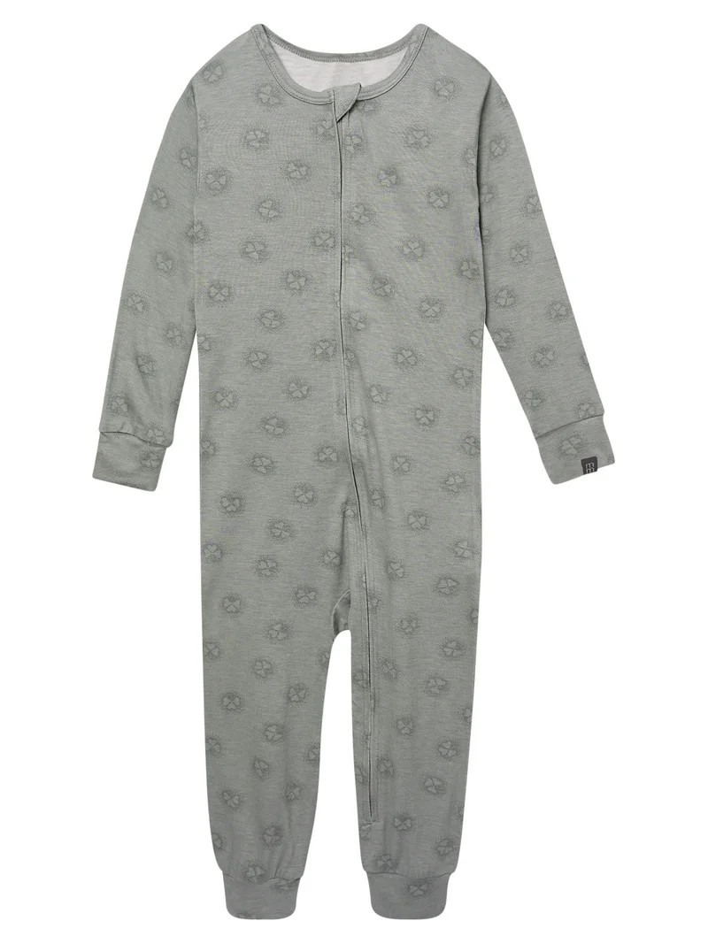Modern Moments by Gerber Toddler Neutral St. Patrick's Day One-Piece Pajama, Sizes 12M-5T | Walmart (US)