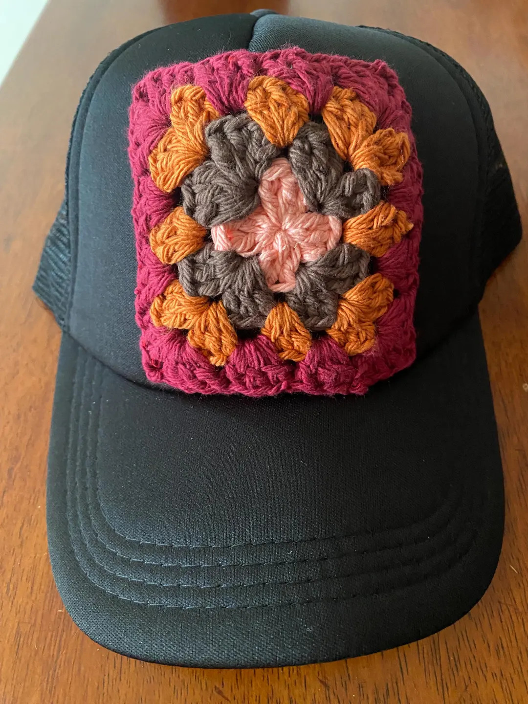 Trucker Hat Granny Square Crochet Trucker Cap Handmade Gift Crochet Hat Trucker - Etsy | Etsy (US)
