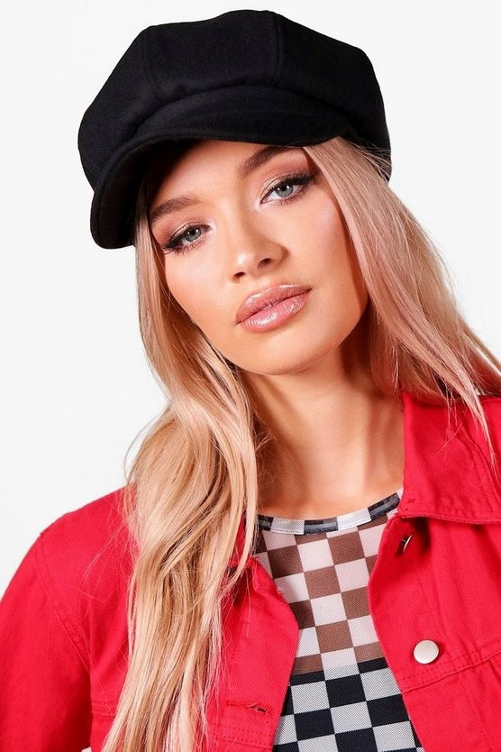 Brushed Baker Boy | Boohoo.com (US & CA)