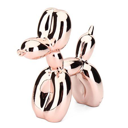 Balloon Dog Sculpture Balloon Animal Art Figurine Silver / Rose Gold | Walmart (US)