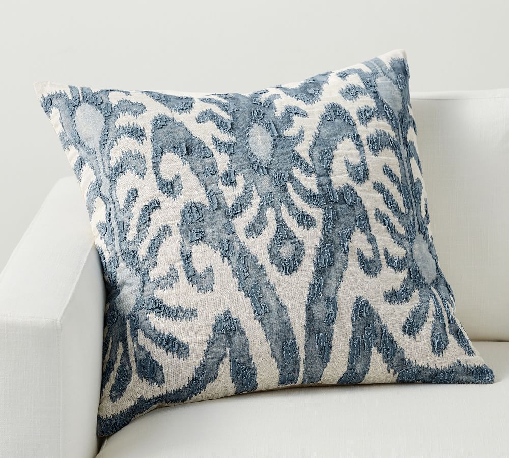 Delancey Embroidered Pillow | Pottery Barn (US)