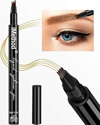 Eyebrow Tattoo Pen - iMethod Microblading Eyebrow Pencil with a Micro-Fork Tip Applicator Creates... | Amazon (US)