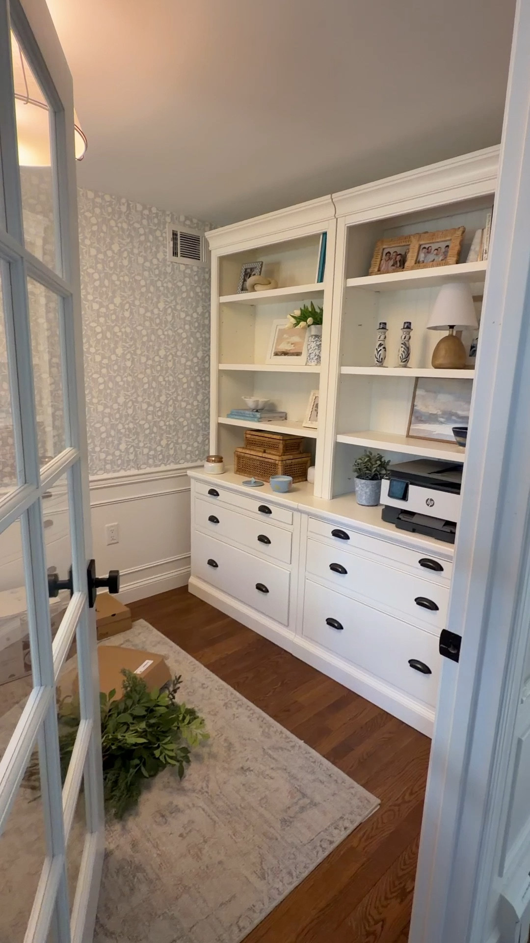 Pottery Barn white bookcases in my office. They add so much storage!

#LTKHome
