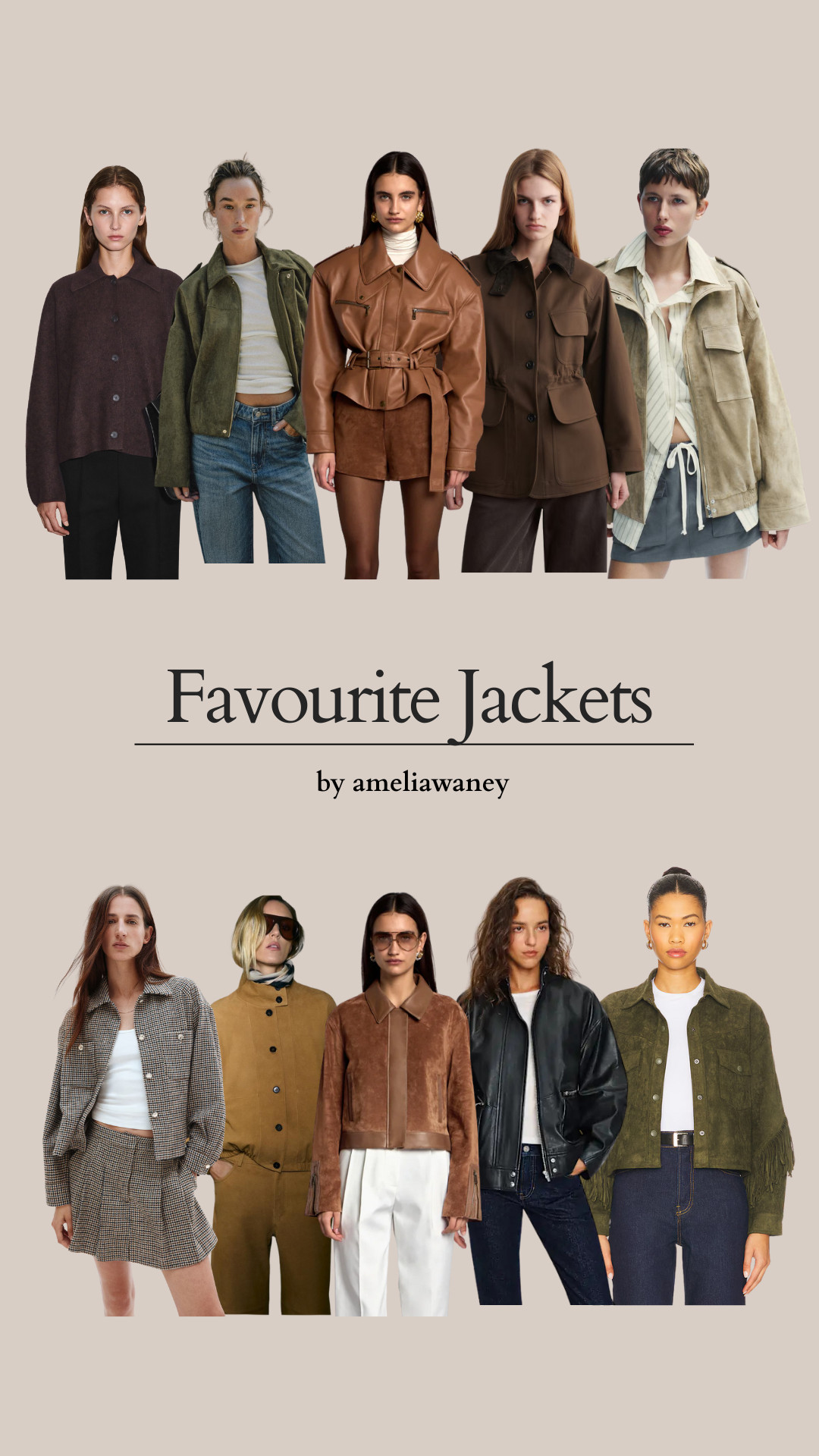 Favourite jackets, autumn, transitional outfit, Zara, Reformation, COS, De Savary, H&M, suede jacket, leather jacket, cropped jacket #LTKUK #LTKautumn 

 #LTKStyleTip