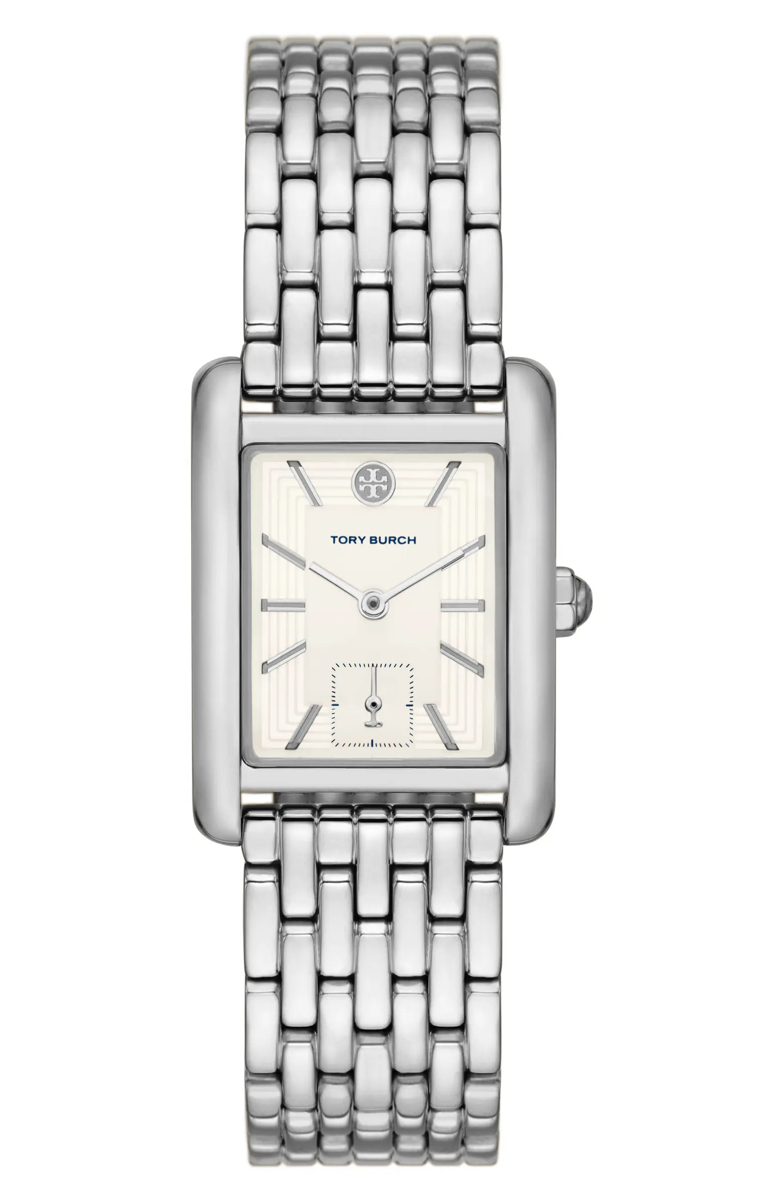 Tory Burch Eleanor Stainless Steel Bracelet Watch, 25mm x 34mm | Nordstrom | Nordstrom