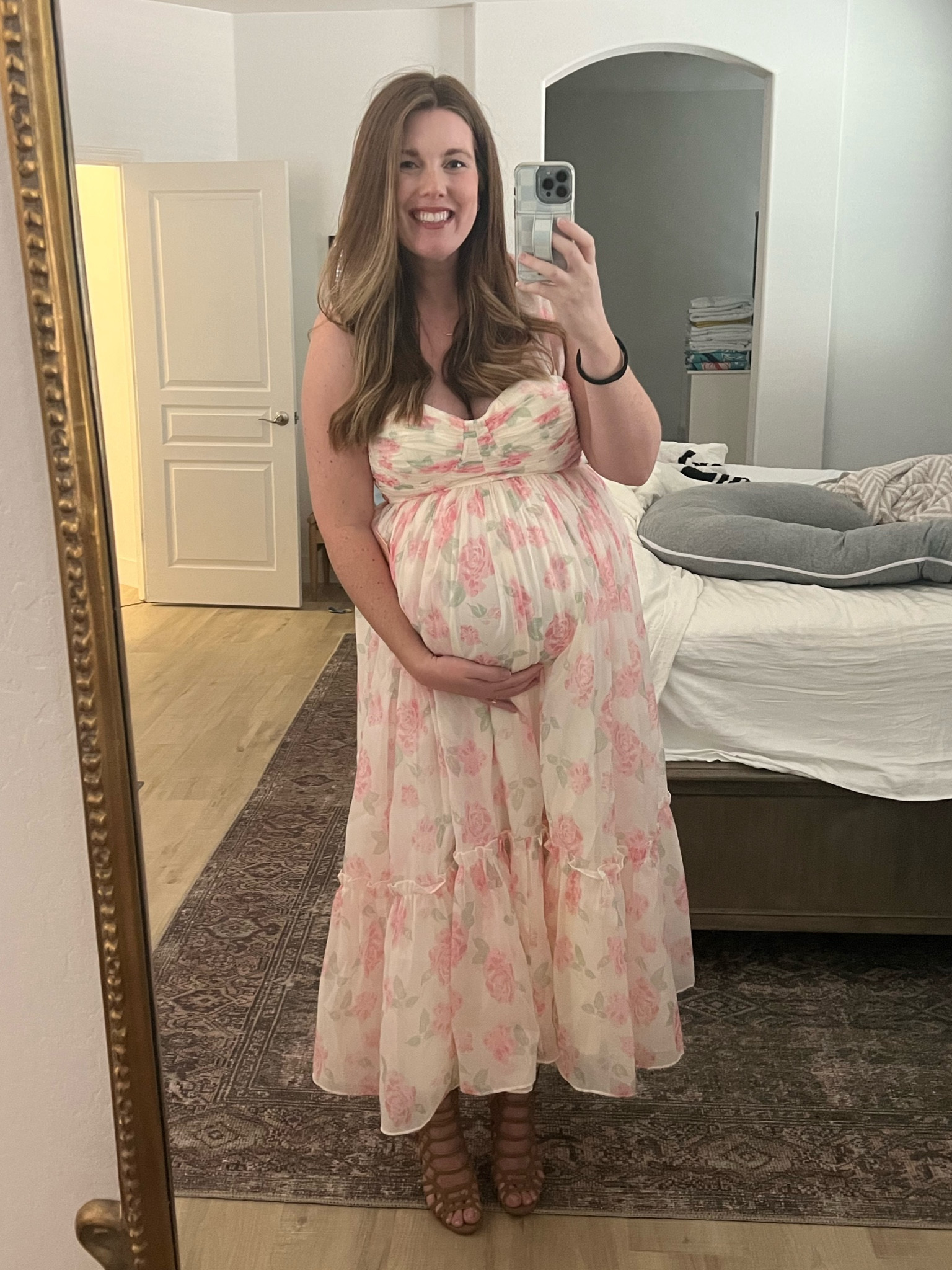 Beautiful dress for a baby shower! 

Would recommend for those with small cup sizes. It was a bit snug on my DD. 

#LTKbump #LTKbaby #LTKmidsize