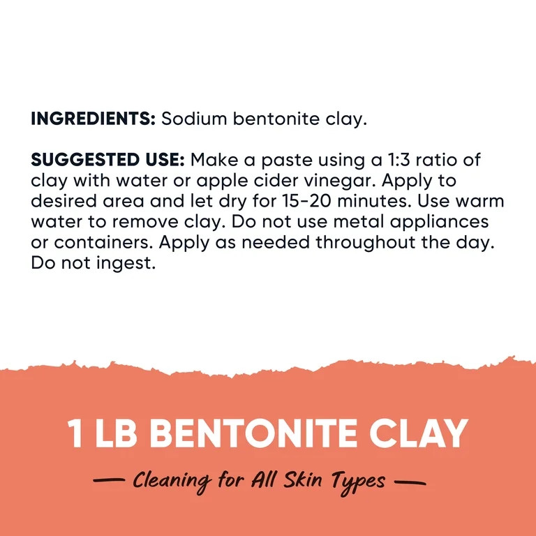 Nutricost Essentials Bentonite Clay (1 LB) - Rejuvenating Clay Mask | Walmart (US)