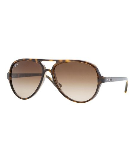 Tortoise &amp; Brown Gradient Cats 5000 Aviator Sunglasses - Unisex | Zulily