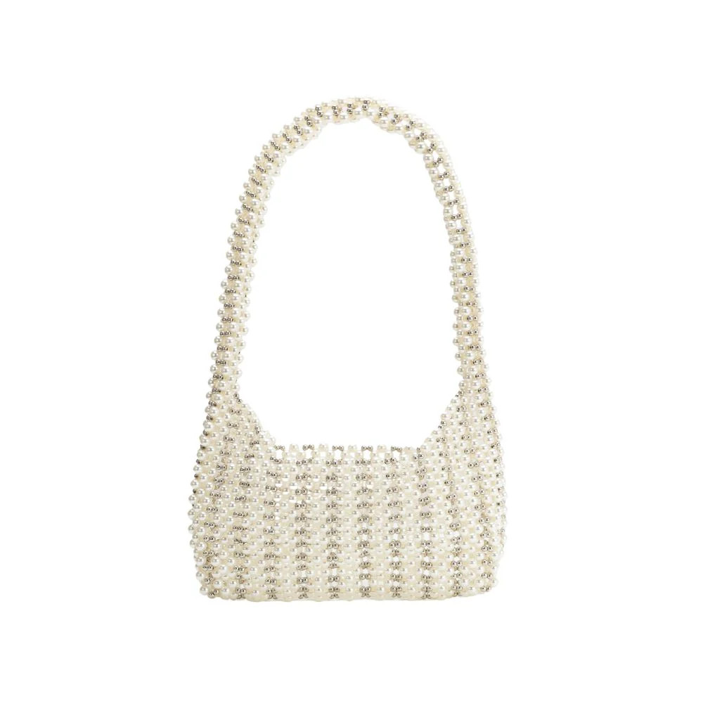 Pearl Greta Beaded Top Handle Bag | Melie Bianco | Melie Bianco