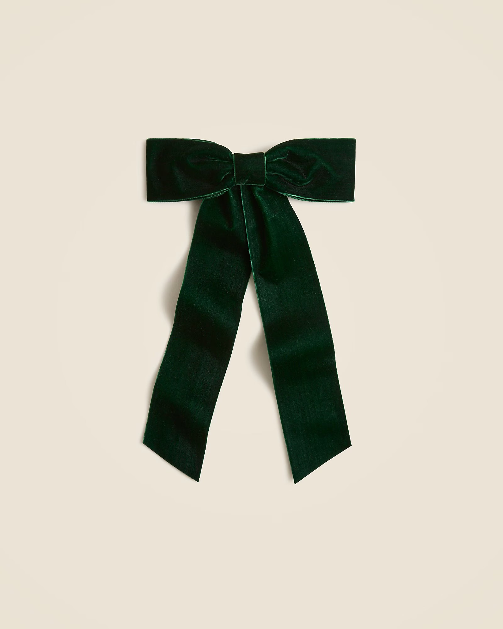 Velvet bow hair clip | J. Crew US
