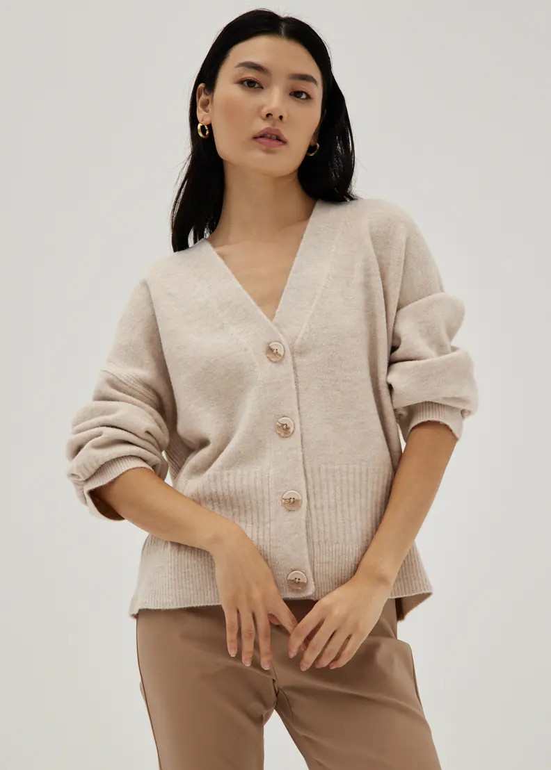 Kaydee Oversized Wool Blend Cardigan | Love, Bonito USA