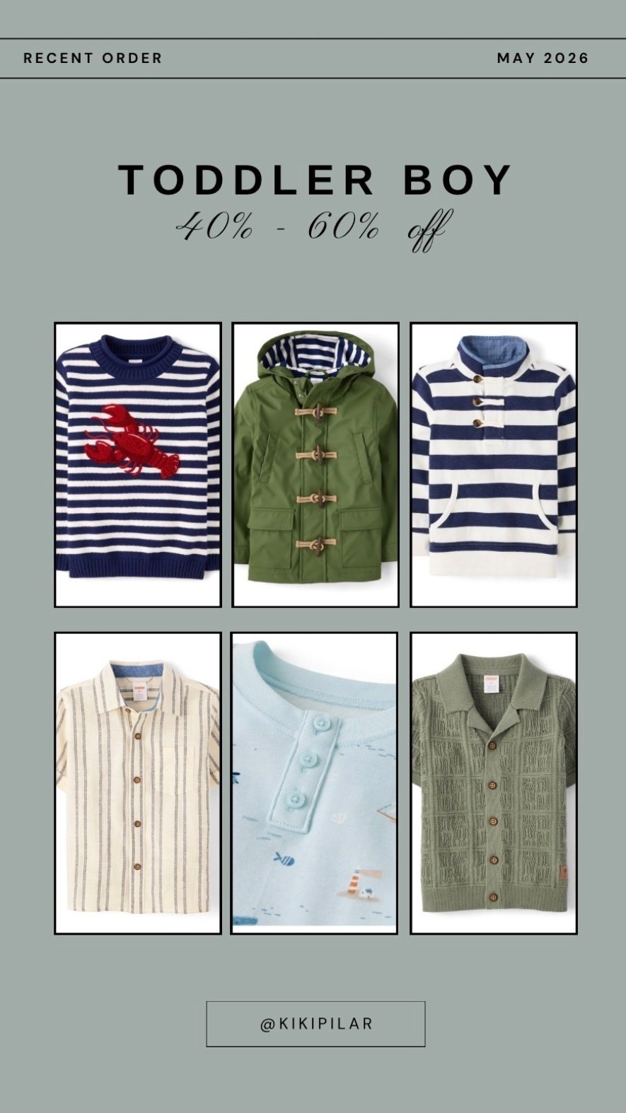 Recent order toddler boy
Entire site 40-60 % off ‼️
Toddler boy haul
Vacation outfits toddler boy
East coast boys
Lobster sweater kids
Nautical outfit boys
Nautical sweater kids
Beach outfit boys
Summer pjs boys
Vacation pj boys
Pjs toddler boy
Beach pj print 
Summer pj
Boys raincoat

#LTKTravel #LTKSaleAlert #LTKKids