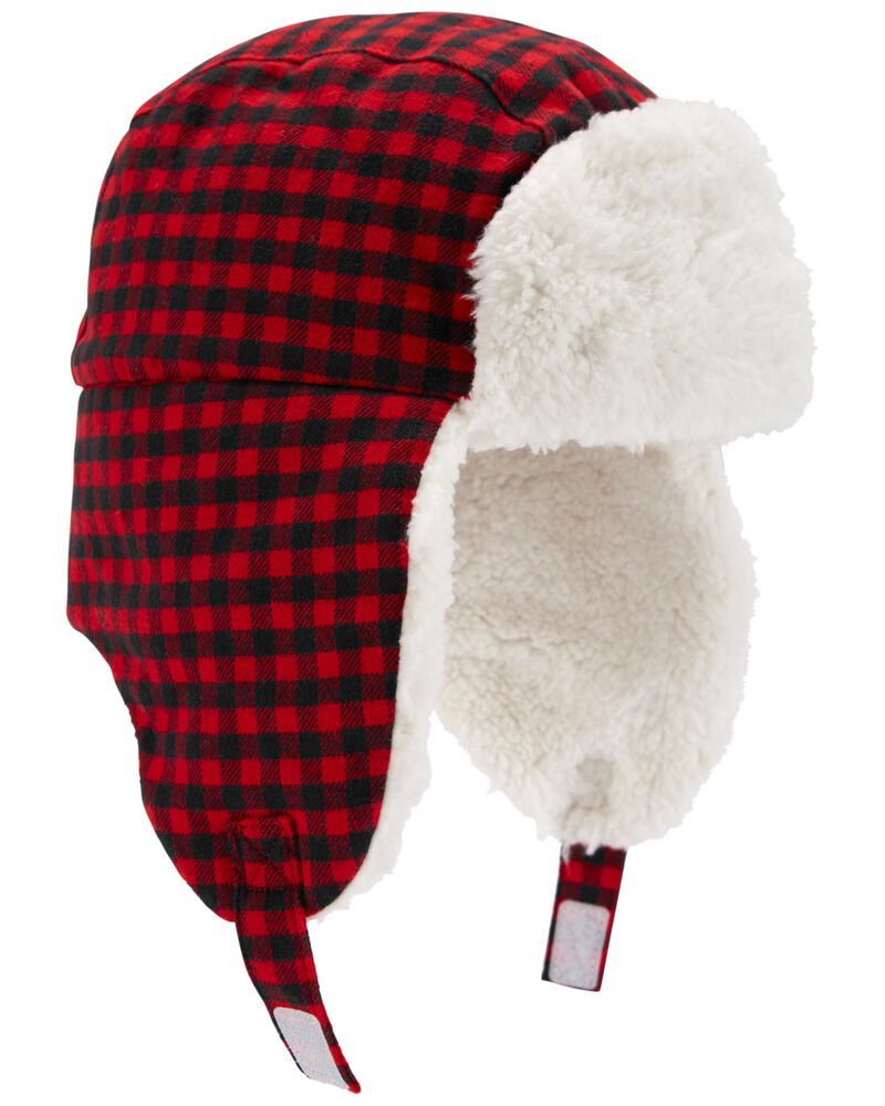 Buffalo Check Sherpa Hat | Carter's