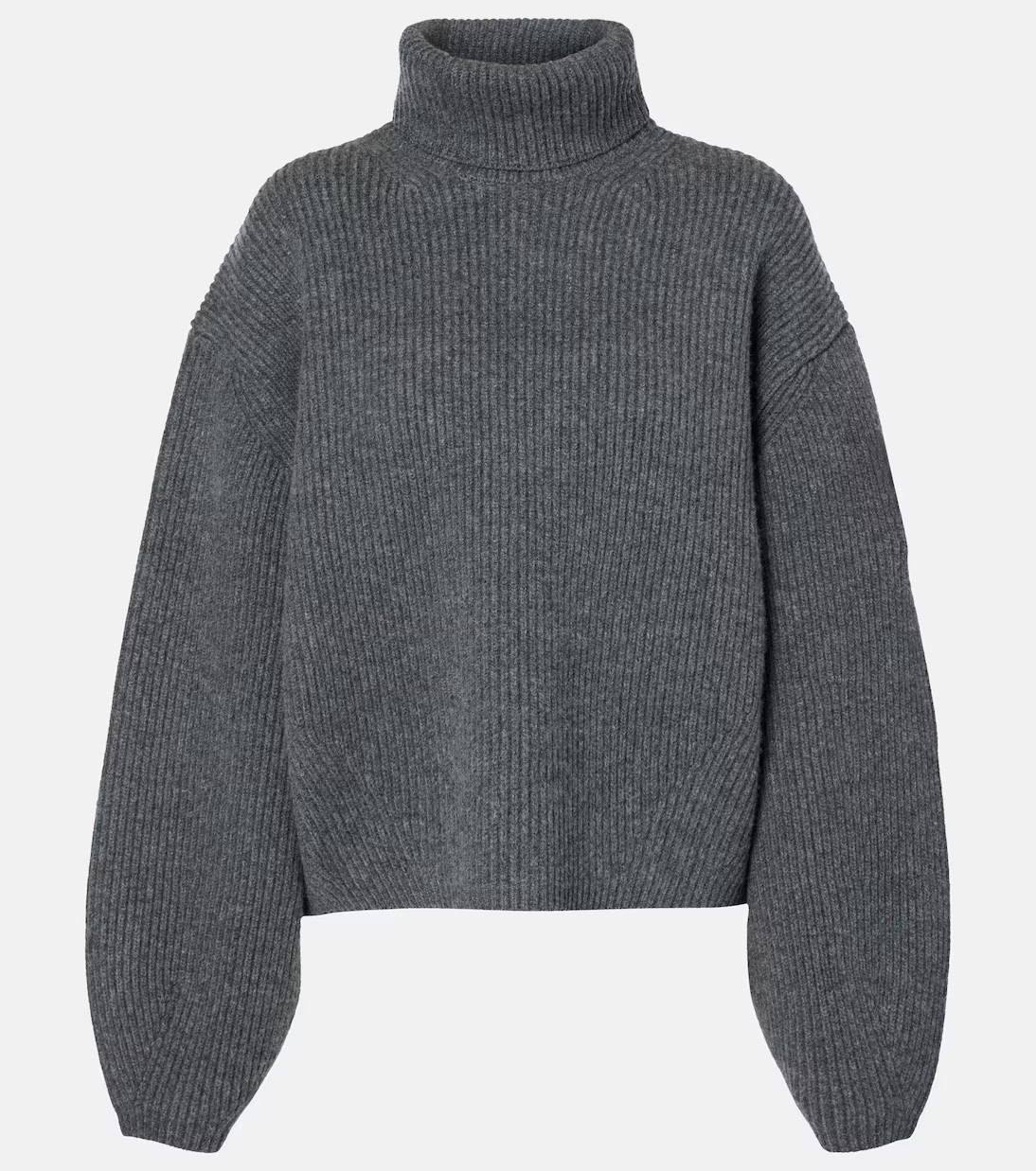 Ribbed-knit wool-blend turtleneck sweater | Mytheresa (UK)