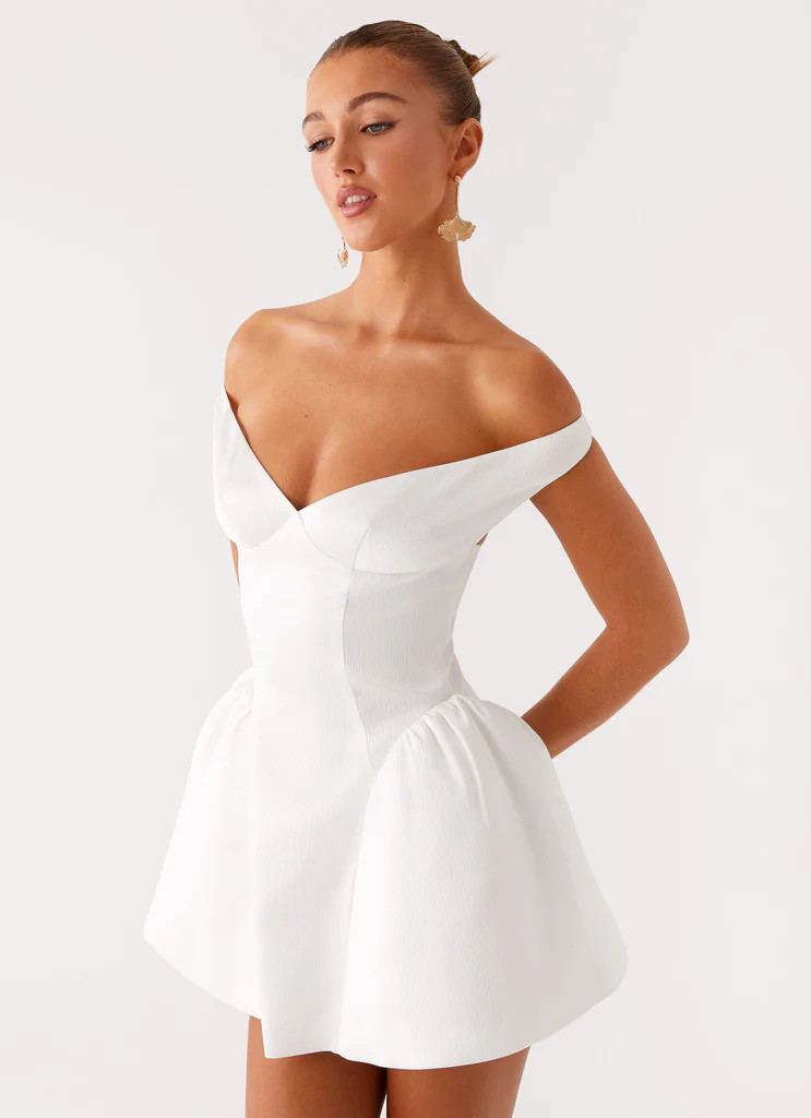 Cavella Mini Dress - White | Peppermayo (Global)