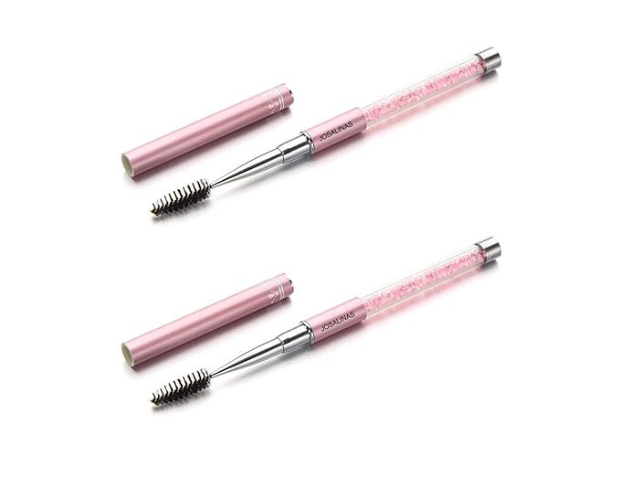 JOSALINAS 2PCS Mascara Brushes Eyebrow Eyelash Brushes Mascara Wands Applicators Eye Brushes Portabl | Amazon (US)