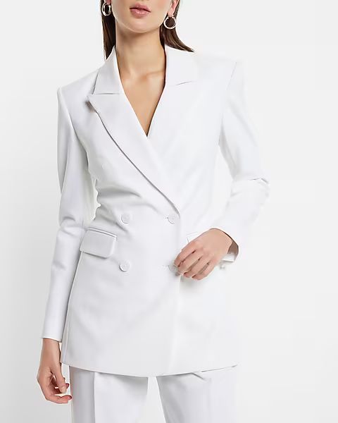 Double Breasted Hourglass Blazer | Express