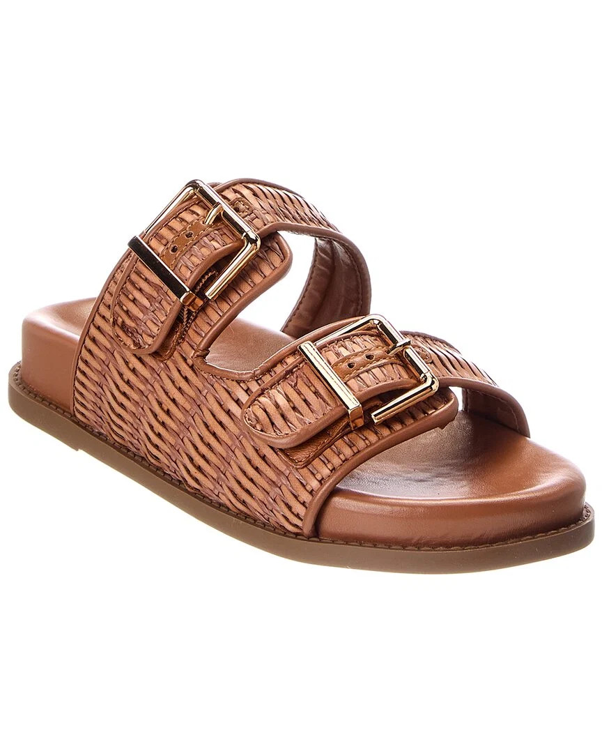 SCHUTZ Naomi Leather Sandal | Shop Simon