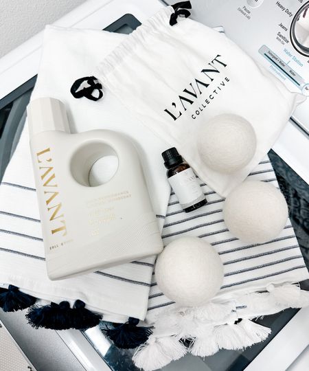 L’avant Collective luxury laundry soap, I love the fresh linen scent and plant based recipe makes it good for my sensitive  skin, will tag all my fave products from them including their laundry soap in fresh linen and fragrance free, dryer balls, delicate laundry bags and oil for dryer balls 
@lavantcollective 
#lavantcollective #lavantlaundryset #luxurylaundry #plantbasedlaundrydetergent #laundryday #muktipurpose 

#LTKSeasonal #LTKstyletip #LTKhome