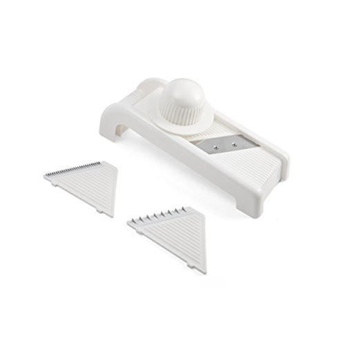 Farberware 5215832 Classic Mandoline Fruit and Vegetable Slicer with 3 Blades, White | Amazon (US)