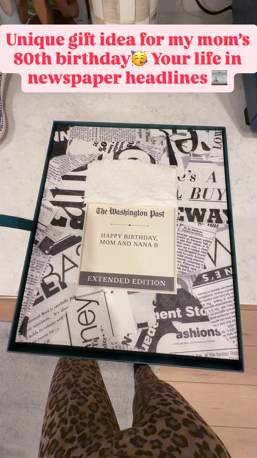 Unique gift idea! Your life in newspaper headlines! This is one of the things I have my mom for her 80th birthday. Gift ideas for her. Gift idea for grandmom. Gift ideas for grandpa.

#LTKmomlife #LTKstorytime #LTKHome
